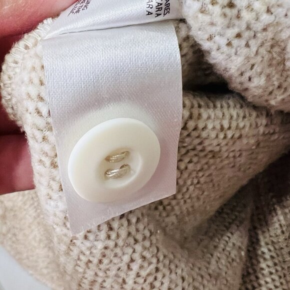 Eddie Bauer Women's Quarter Button Up Pullover Sweater Pumice Size XL NWT - Picture 9 of 9